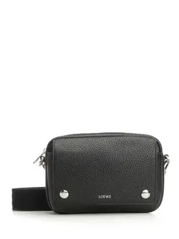Loewe-Messenger Pebble Crossbody Bags Nero-Uomo 52739116499284