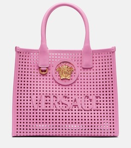 Сумка тоут из кожи Medusa Small Versace, Guava-Versace Gold p01064048 | guava-versace gold