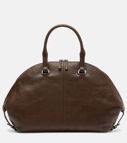 Кожаная сумка-тоут Hester Staud, Truffle p01071141 | truffle