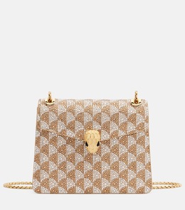 Сумка через плечо Serpenti Forever с декоративными элементами Bvlgari, Topaz/Platinum p01119517 | topaz/platinum