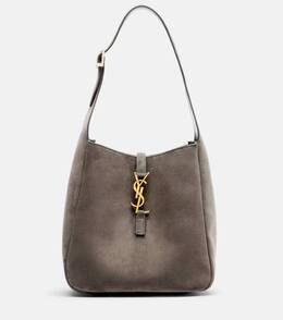 Маленькая замшевая сумка через плечо le 5 à 7 supple small Saint Laurent, Urban Grey p01090458 | urban grey