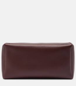 Кожаная клатч-сумка The Row, Burgundt Ans p01088317 | burgundt ans