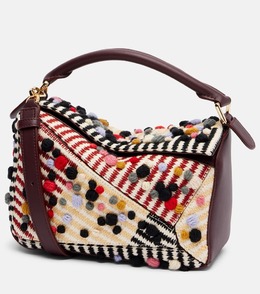 Головоломка Albers маленькая кожаная сумка через плечо Loewe, Natural/Multicolor p01103898 | natural/multicolor