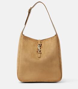 Сумка через плечо Le 5 à 7 Supple Large из замши Saint Laurent, Golden Leaf p00984209 | golden leaf