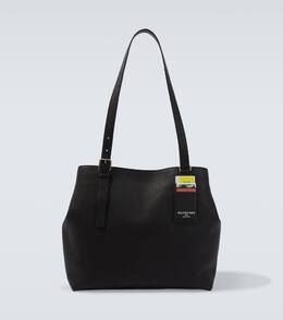 Кожаная кредитная сумка-тоут Balenciaga, Black p01117656 | black