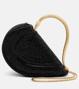 Сумка-тоут Serpenti Cuore 1968 Small из замши Bvlgari, Black p01121755 | black
