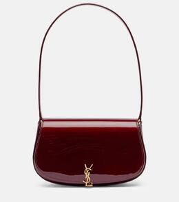 Волатер мини сумка через плечо из лаковой кожи Saint Laurent, Gloss Burgundy p01090479 | gloss burgundy