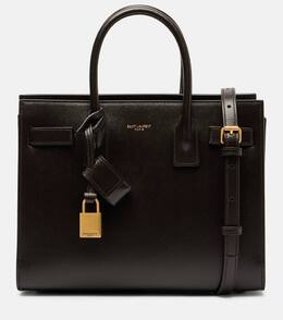 Сумка-тоут Sac De Jour Baby из кожи Saint Laurent, Chicory Coffe p01090466 | chicory coffe