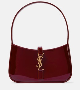 Мини-сумка через плечо Le 5 à 7 из лаковой кожи Saint Laurent, Grenade p00979452 | grenade