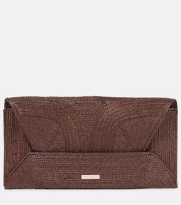 Маленькая клатч из рафии vacanza Aquazzura, Chocolate/Light Gold HOCOLATE/LIGHT GOLD p01025769 | chocolate/light gold hocolate/light gold