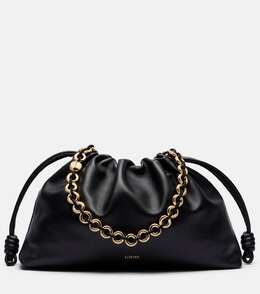 Фламенко большая кожаная сумка через плечо Loewe, Black p01076866 | black
