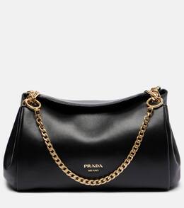 Кожаная сумка через плечо tumulte Prada, Black p01120274 | black