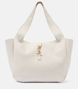 Кожаная сумка-тоут Le 5 à 7 Bea Large Saint Laurent, Crema Soft/Dark Bei p01009874 | crema soft/dark bei