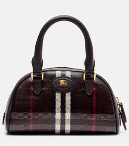 Сумка-тоут Highlands Mini jacquard Burberry, Mahogany p01100319 | mahogany
