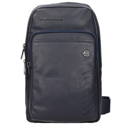 Синие кожаные сумки через плечо Piquadro, синий 0019012688 | blue