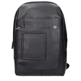 Черные кожаные сумки через плечо Piquadro, черный 0019012684 | black