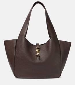 Кожаная сумка-шопер Le 5 à 7 Bea Large Saint Laurent, Marron Fonce p00955872 | marron fonce