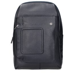 Синие кожаные сумки через плечо Piquadro, синий 0019012696 | blue