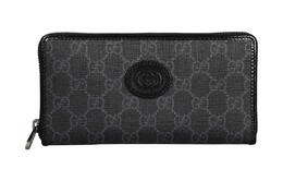 Сумка-кошелёк из кожи и холста унисекс чёрный Gucci 673003-92tcn-1000
