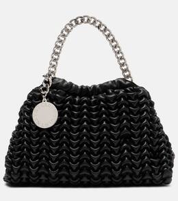 Плетеная наплечная сумка Falabella Small Stella McCartney, Black p01076202 | black