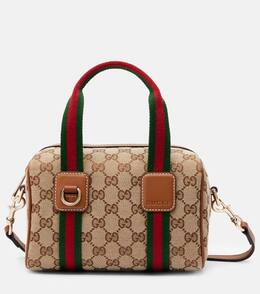 Миниатюрная сумка GG Canvas через плечо Gucci, Ebony p01118511 | ebony