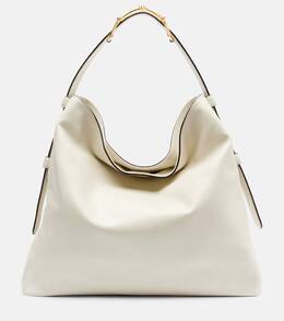 Бага Beatriz большая кожаная сумка через плечо Gucci, Dusty White p01095568 | dusty white