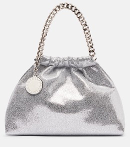 Фалабелла маленькая металлизированная сумка-тоут Stella McCartney, Silver p01121694 | silver