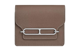Рюкзак-кошелёк Roulis Evercolor Calfskin Pig Nose 18Etoupe Elephant Gray Hermes h082053ck18