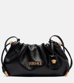 Сумка-тоут Tag Mini из кожи, цвет Black-Gold Versace, Black-Versace Gold p01079118 | black-versace gold