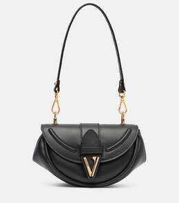 Виртус маленькая кожаная сумка через плечо, Black-Gold Versace, Black-Versace Gold p01079119 | black-versace gold