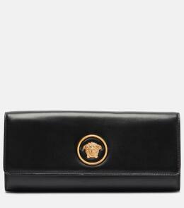 Кожаный клатч La Medusa, Black-Gold Versace, Black-Versace Gold p01079124 | black-versace gold