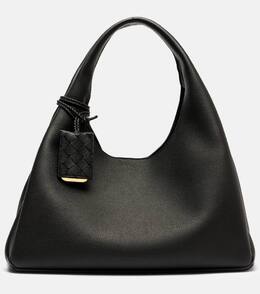 Отличная кожаная сумка через плечо campana Bottega Veneta, Black-M Brass p01097473 | black-m brass