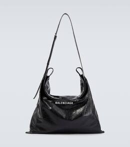 Кожаная сумка через плечо Balenciaga, Black/L White p01117647 | black/l white