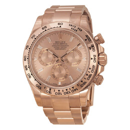 Rolex Cosmograph Daytona Pink Gold Dial 18K Everose Gold Oyster Bracelet Automatic Mens Watch 116505pkdo