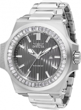 Invicta Akula Quartz Crystal Gunmetal Dial Mens Watch 49132