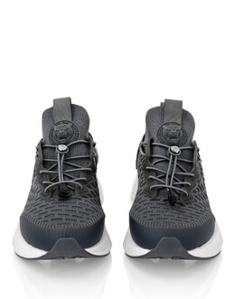 Plein Sport: Серые кроссовки 