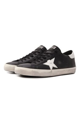 Golden Goose Deluxe Brand: Чёрные кеды  Superstar