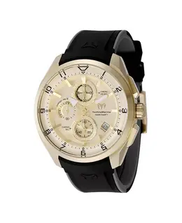 Мужские кварцевые часы tm-318132 Ocean с золотым циферблатом Technomarine, black 23937732 | black