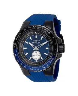 Мужские кварцевые многофункциональные часы-авиаторы 49300 с синим циферблатом Invicta, blue 24562982 | blue