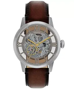 Мужские часы Townsman с автоматическим механизмом, коричневые кожаные, 44 мм Fossil, brown 23463467 | brown