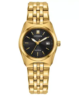 Женские классические часы Corso с браслетом из нержавеющей стали золотистого оттенка, 27 мм Citizen, gold-tone 23353390 | gold-tone