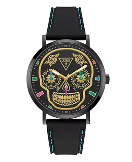 Мужские черные многофункциональные часы, 44 мм Guess, black 23608151 | black