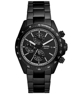 Мужские многофункциональные черные часы для автокросса из нержавеющей стали, 42 мм Fossil, black 23124772 | black