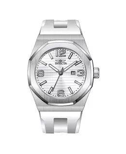 Мужские кварцевые часы Huracan 45774 с тремя стрелками и серебристым циферблатом Invicta, white 23694499 | white