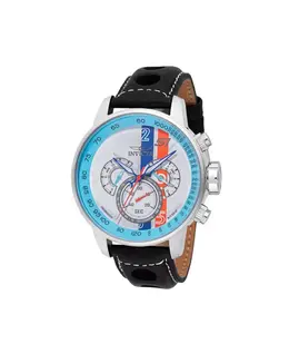 Мужские кварцевые часы-хронограф 48615 s1 rally светло-голубого, красного и белого цветов с синим циферблатом Invicta, white 24561117 | white