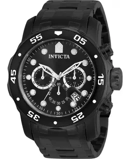 Мужские кварцевые часы-хронограф Pro Diver 0076 с черным циферблатом Invicta, black 24593382 | black