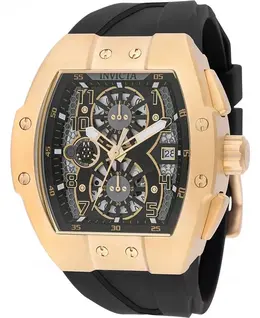 Мужские часы Invicta Racing Quartz 48029 с тремя стрелками, черные, серые, с прозрачным циферблатом Invicta, black 24608260 | black