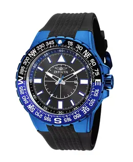 Мужские кварцевые часы-авиаторы 19269 с тремя стрелками и черным циферблатом Invicta, black 24040810 | black