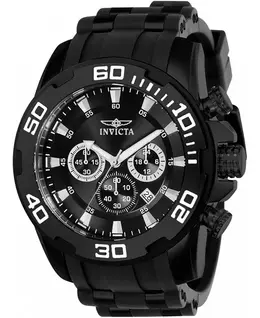 Мужские кварцевые часы-хронограф Pro Diver 22338 с черным циферблатом Invicta, black 24607951 | black