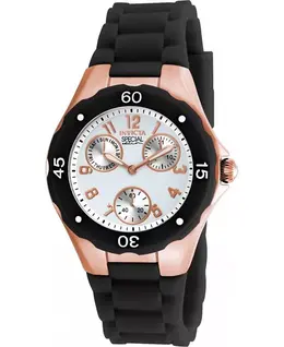 Женские кварцевые часы-хронограф Angel 18799 с белым циферблатом Invicta, black 24593268 | black